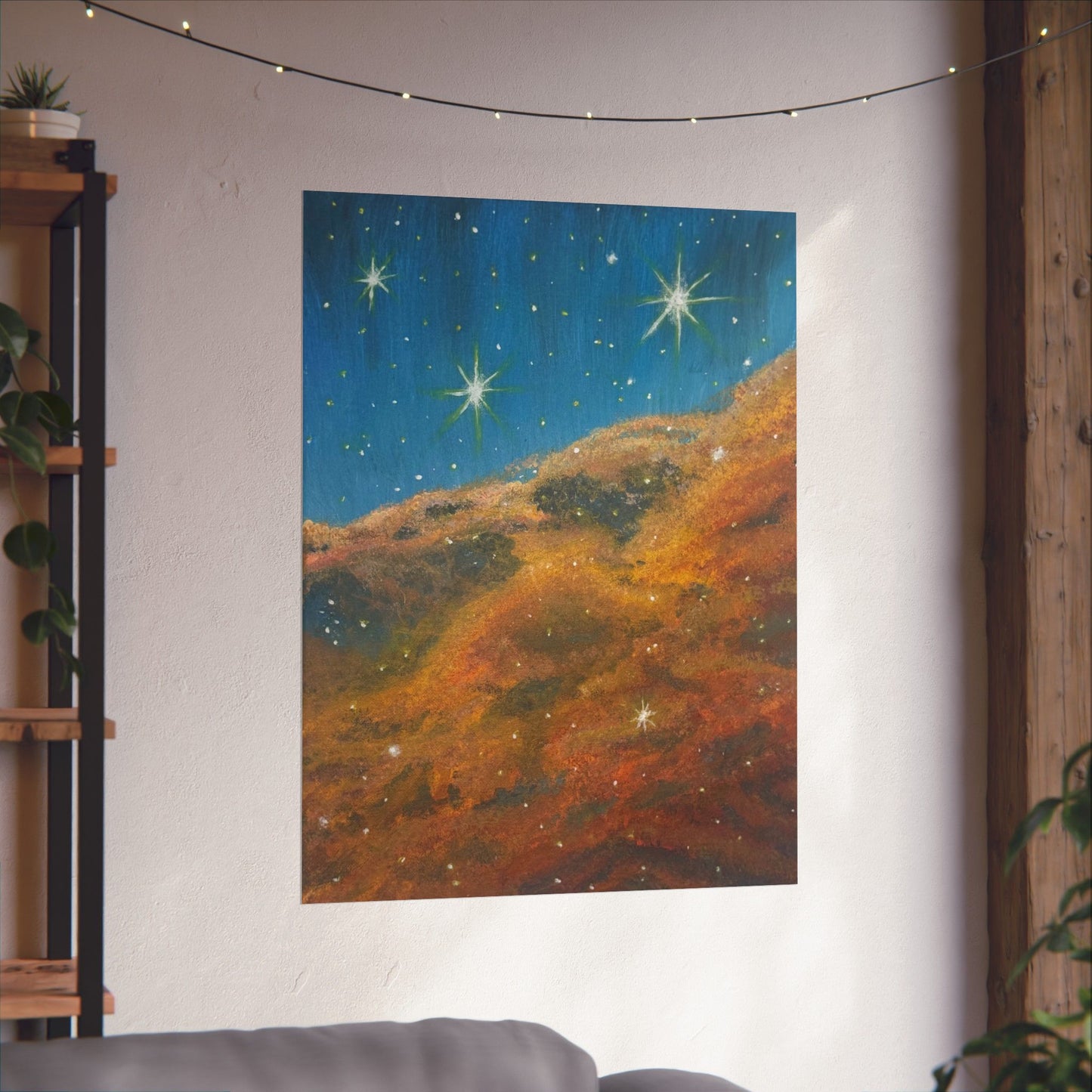 Stellar Drift – Nebula Space Poster Print