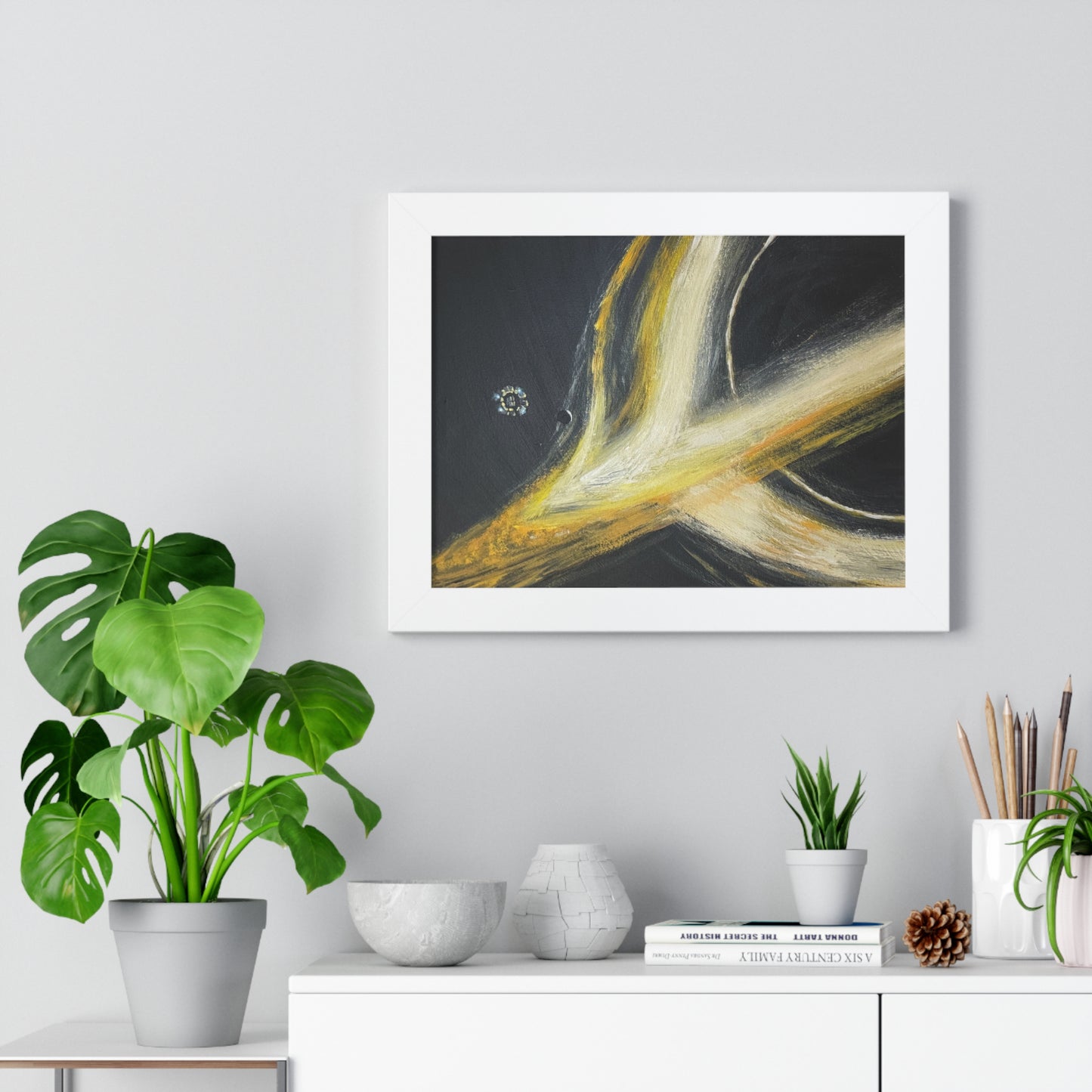 Gargantua (Interstellar) – Abstract Space Framed Poster Print