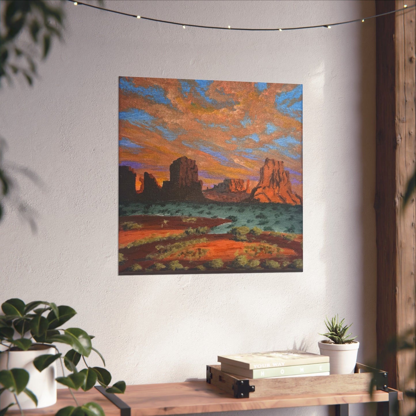 Desert Glow – Southwest Landscape Poster Print