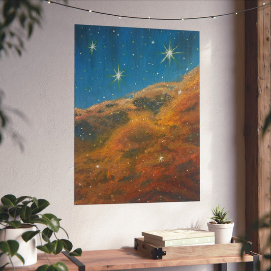 Stellar Drift – Nebula Space Poster Print