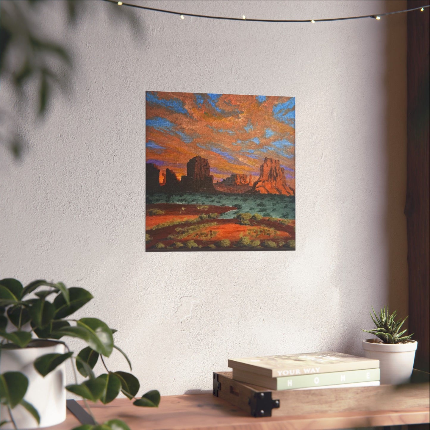 Desert Glow – Southwest Landscape Poster Print