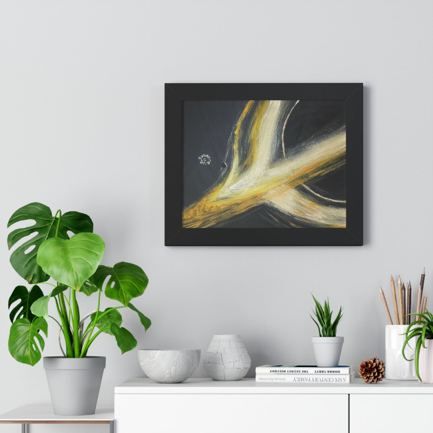 Gargantua (Interstellar) – Abstract Space Framed Poster Print