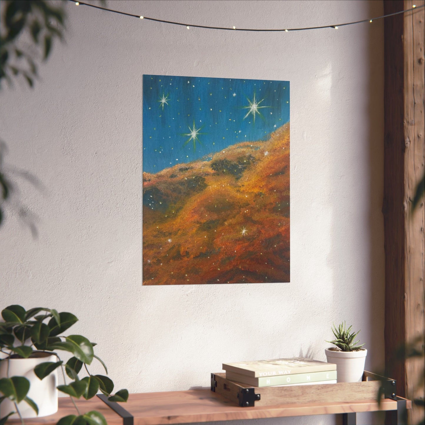 Stellar Drift – Nebula Space Poster Print