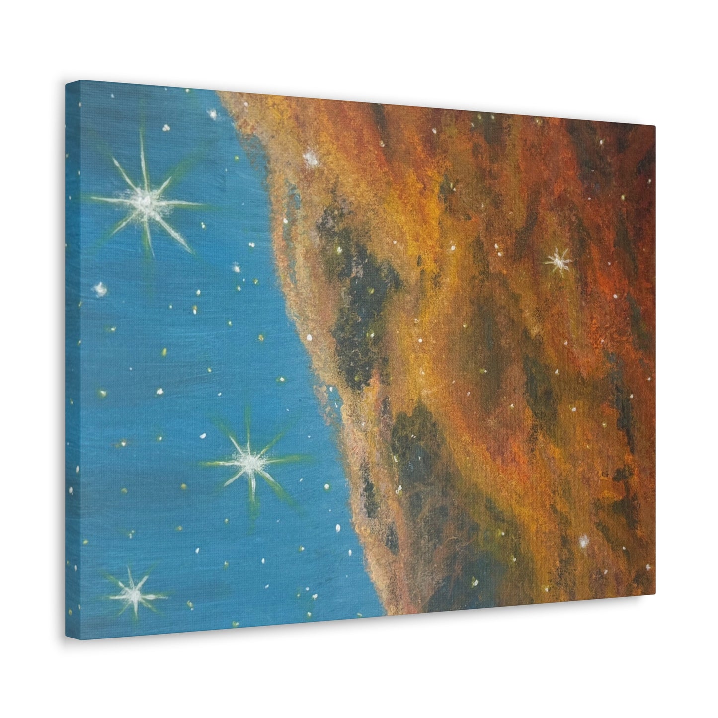 Stellar Drift – Nebula Space Canvas Print