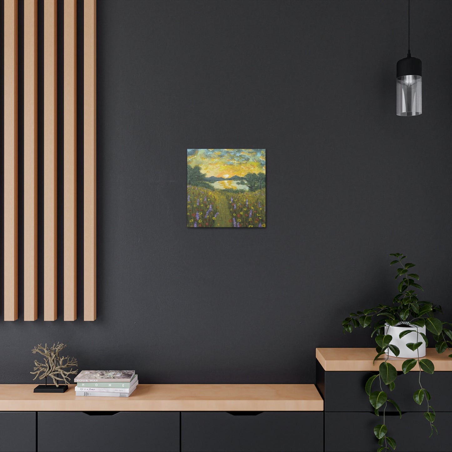 Wildflowers – Meadow Landscape Canvas Print