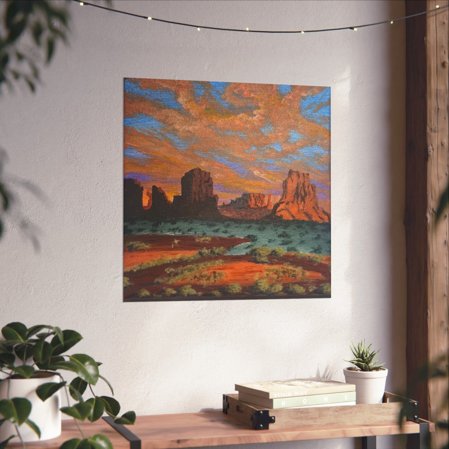 Desert Glow – Southwest Landscape Poster Print