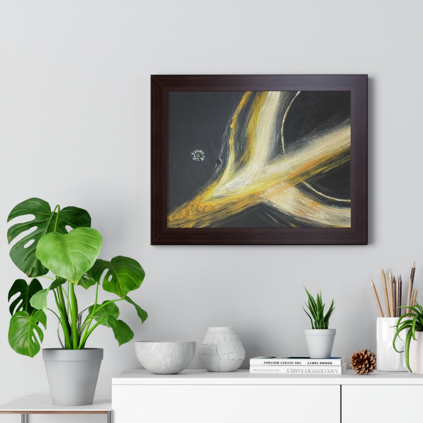Gargantua (Interstellar) – Abstract Space Framed Poster Print
