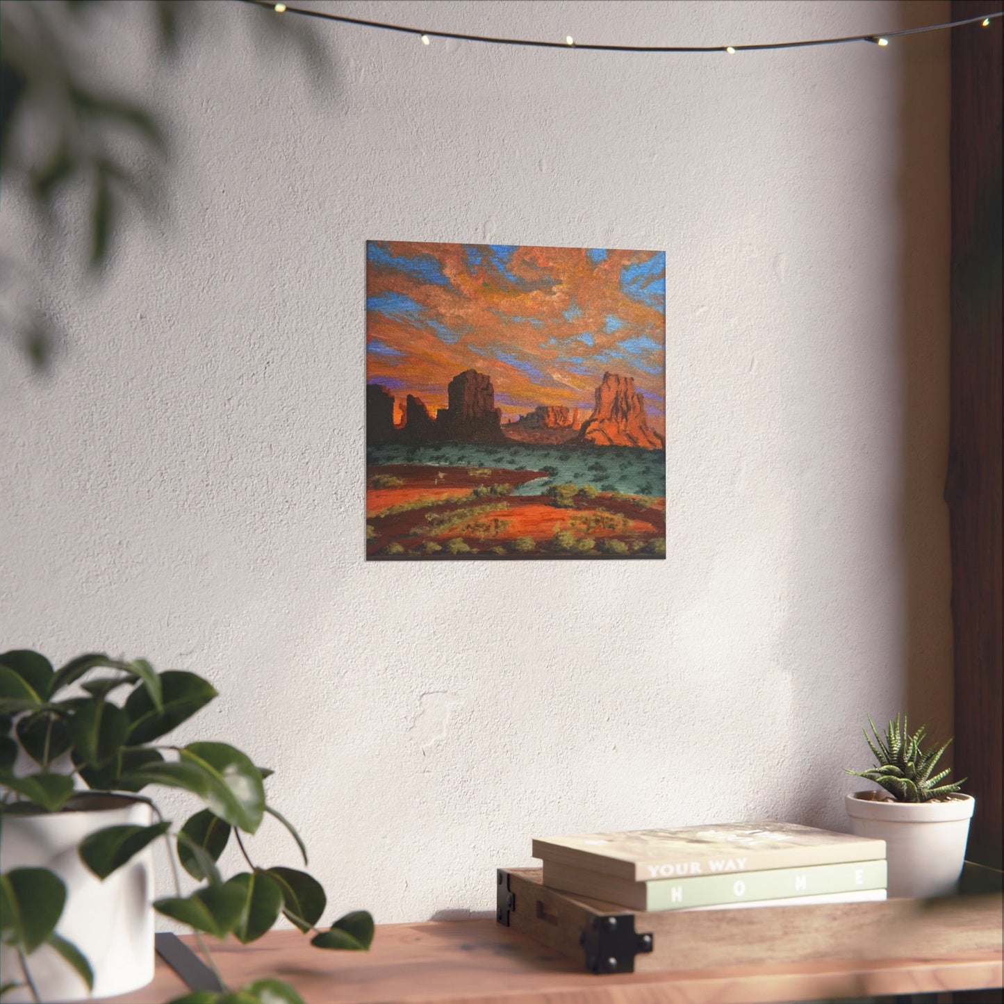 Desert Glow – Southwest Landscape Poster Print