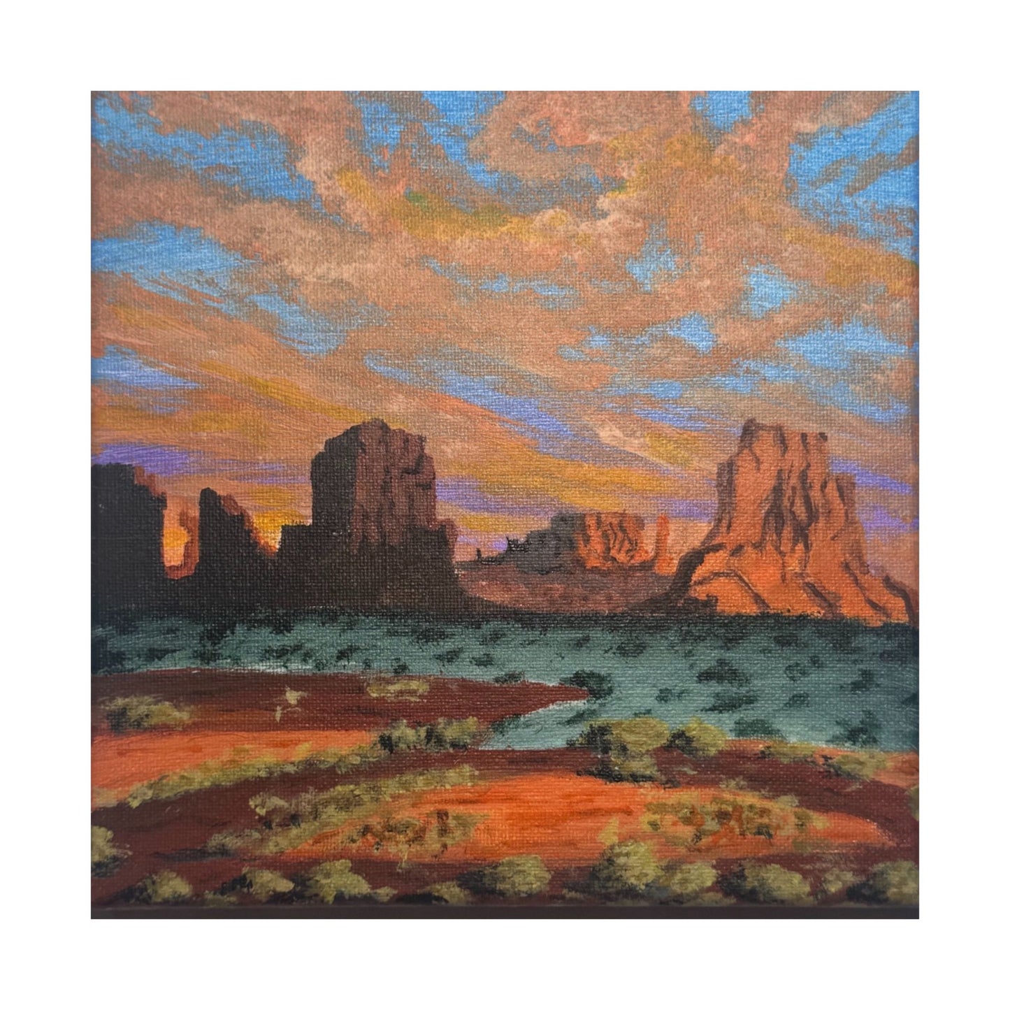 Desert Glow – Southwest Landscape Poster Print