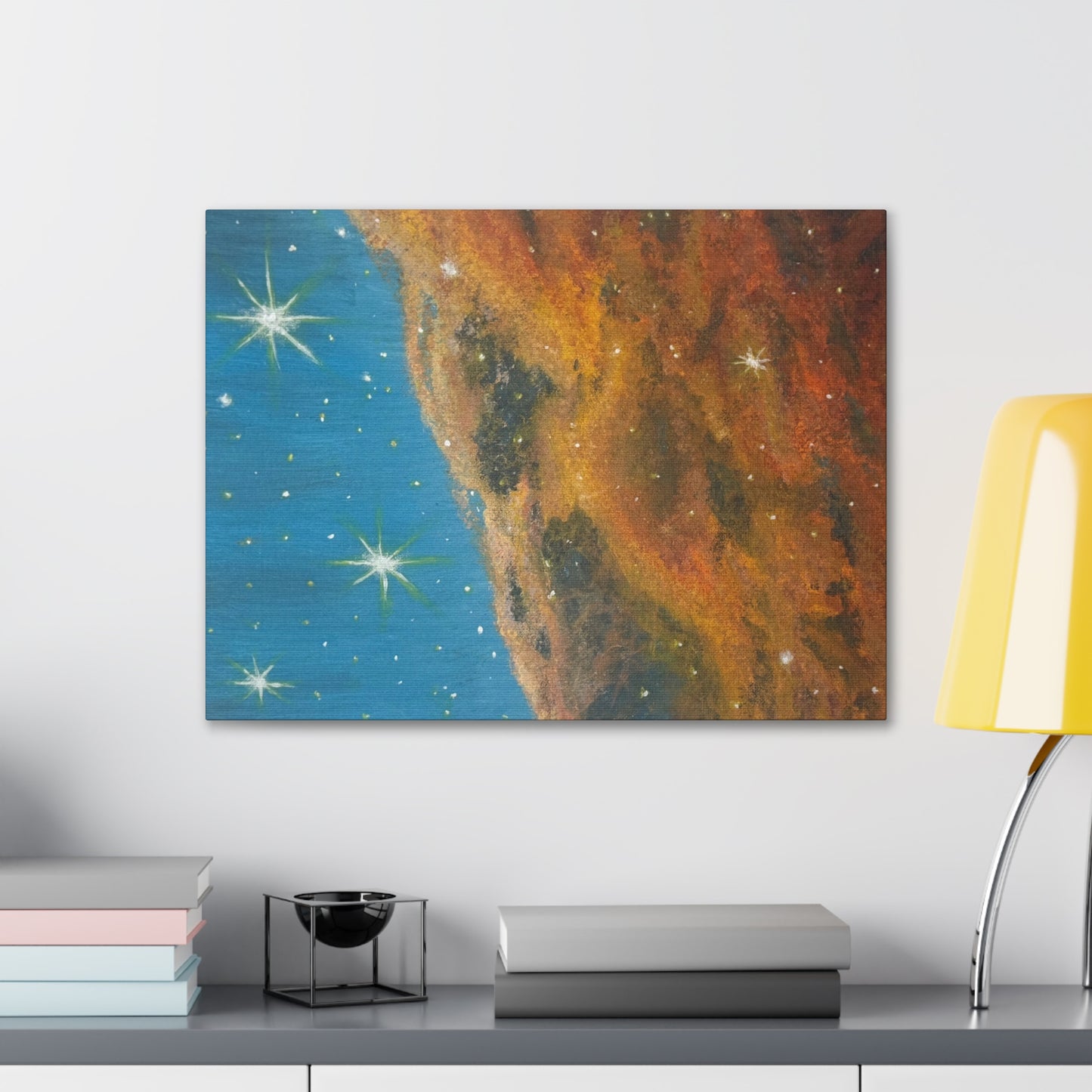 Stellar Drift – Nebula Space Canvas Print