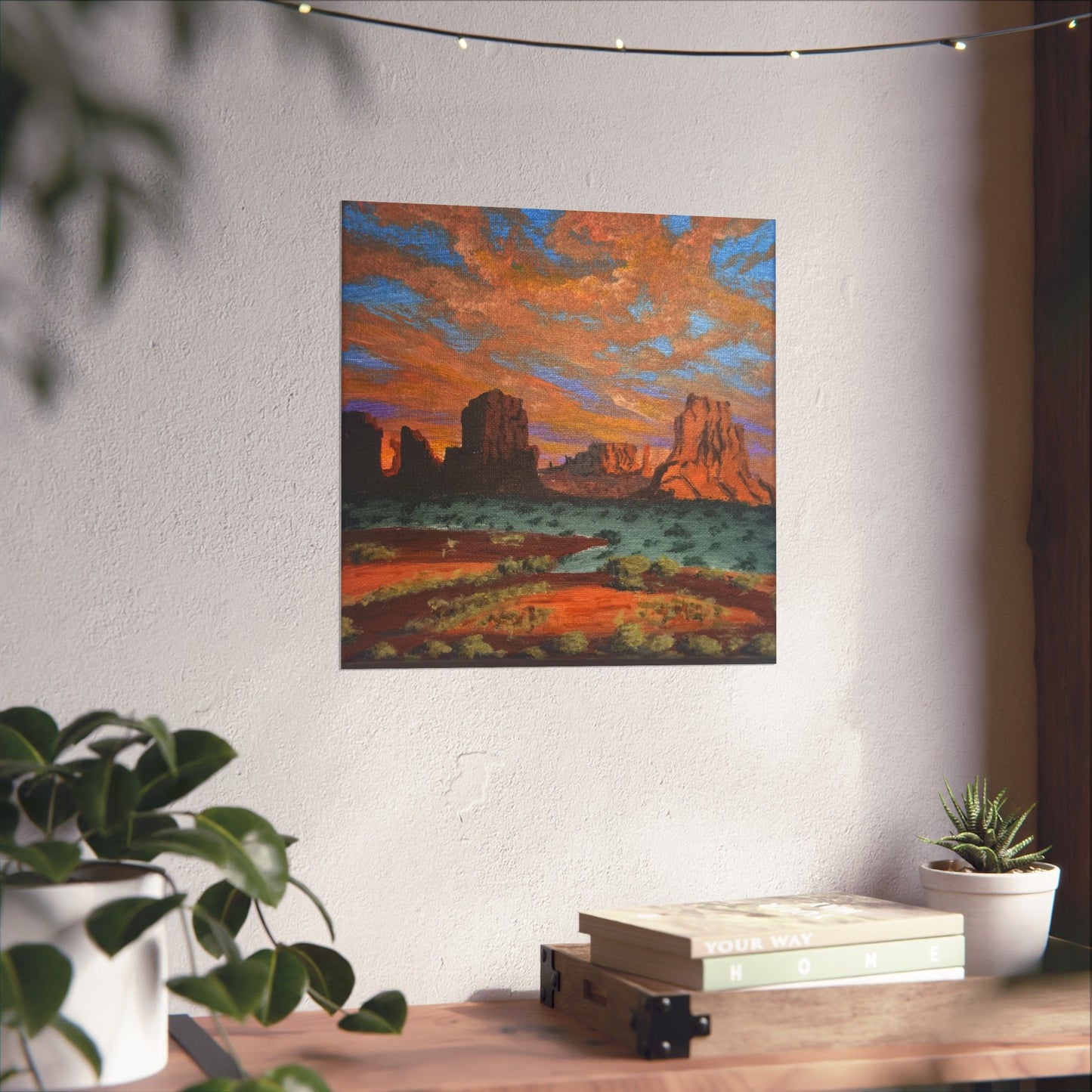 Desert Glow – Southwest Landscape Poster Print