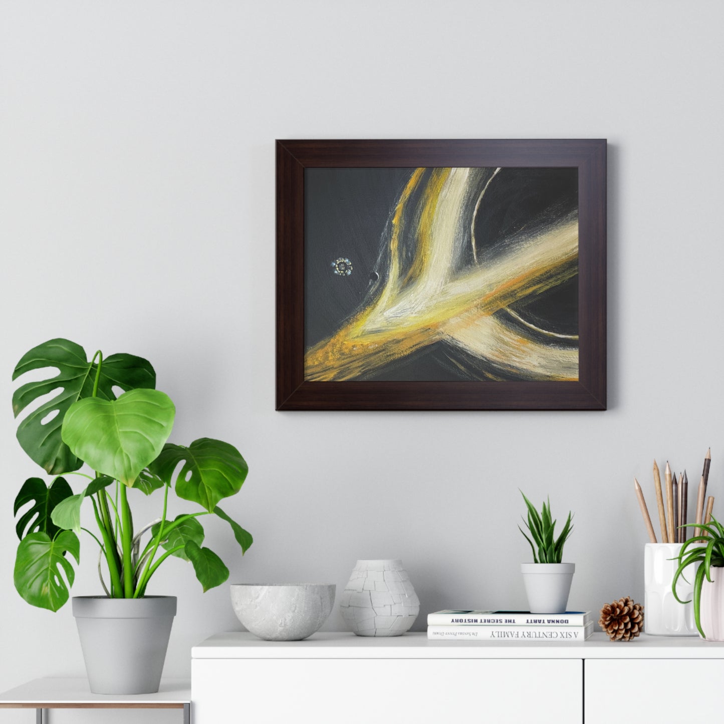 Gargantua (Interstellar) – Abstract Space Framed Poster Print
