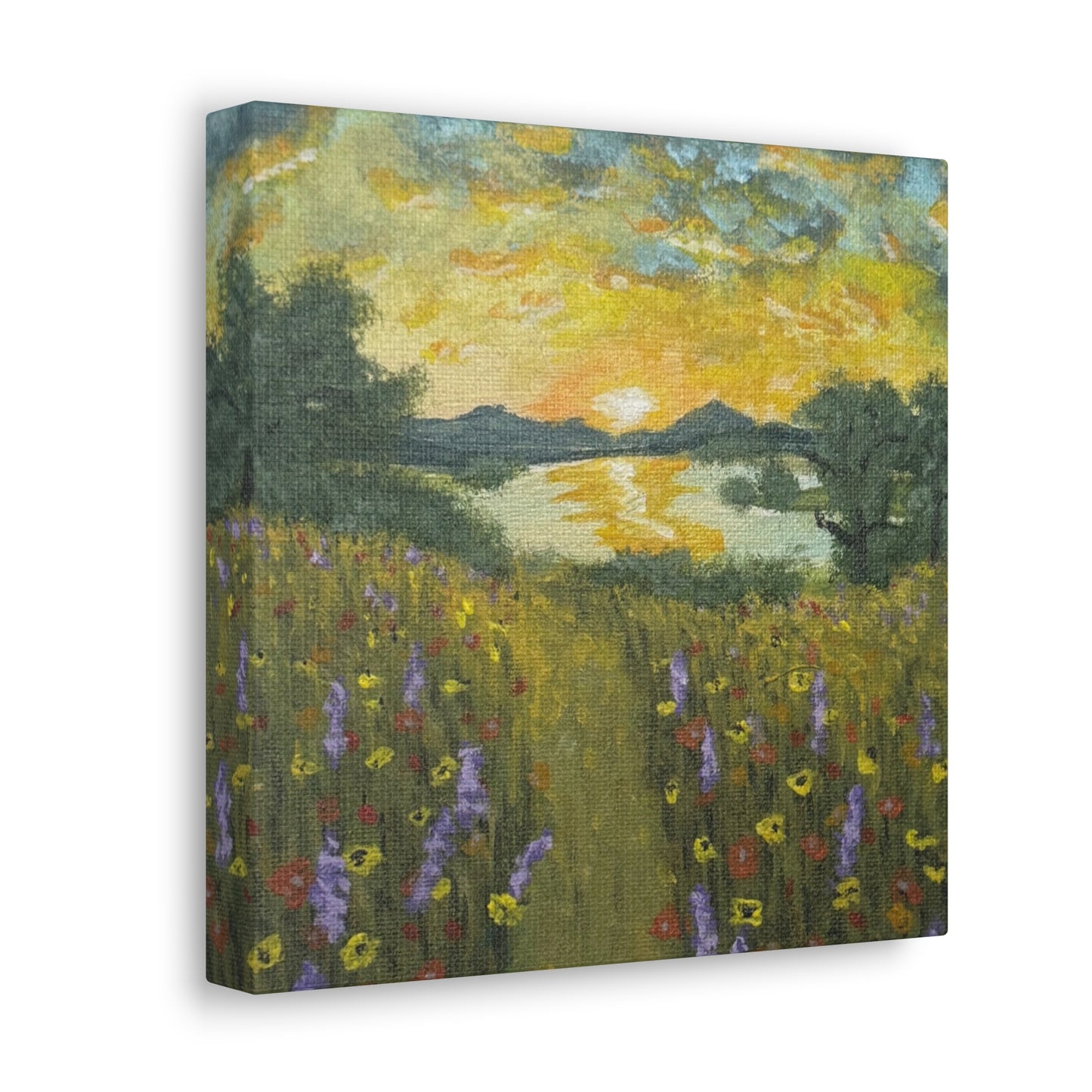 Wildflowers – Meadow Landscape Canvas Print