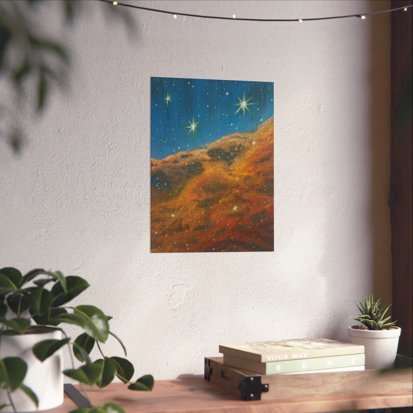 Stellar Drift – Nebula Space Poster Print