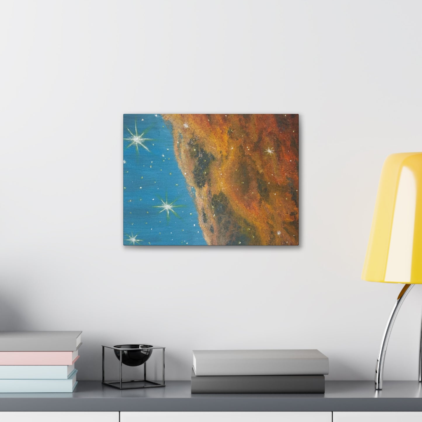 Stellar Drift – Nebula Space Canvas Print