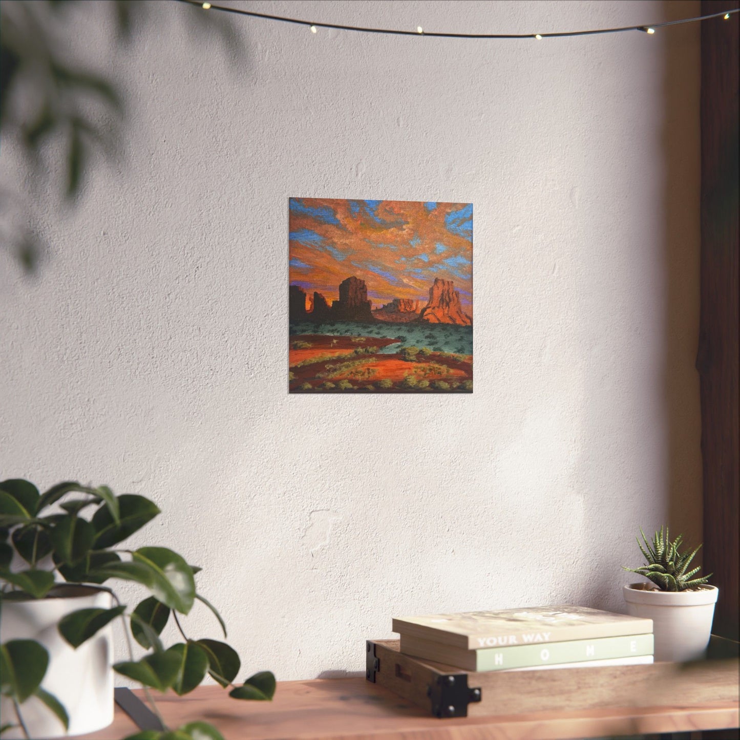 Desert Glow – Southwest Landscape Poster Print