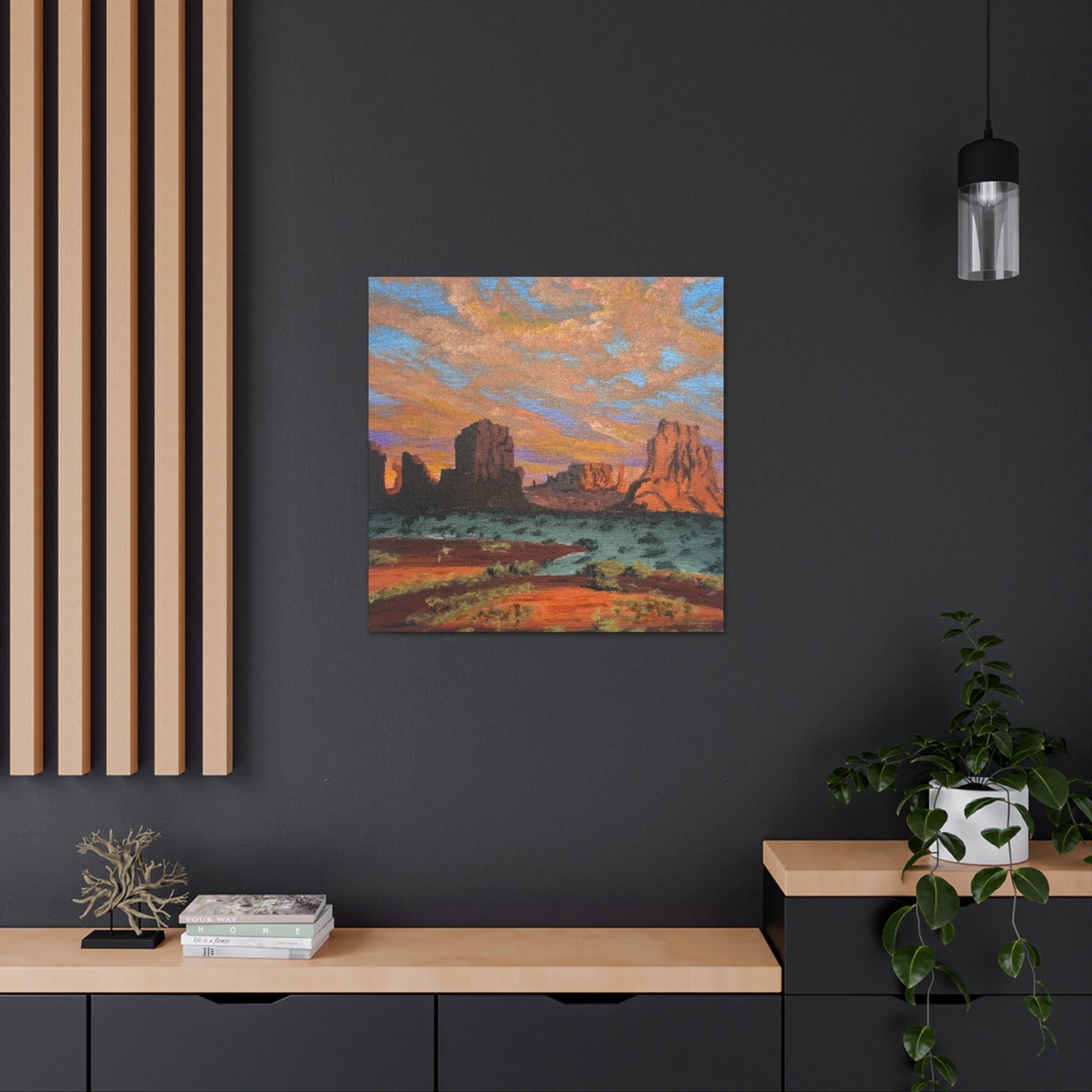 Desert Glow – Southwest Landscape Canvas Print