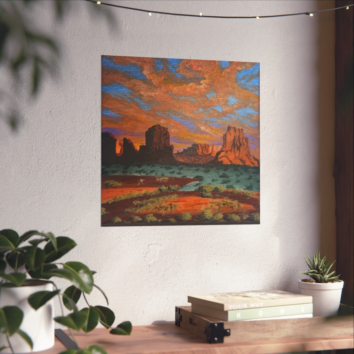 Desert Glow – Southwest Landscape Poster Print